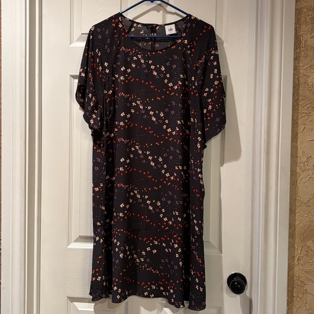 Cabi - size large dress with flutter sleeves